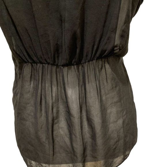 Guess Womens Top XS Grey Multi Embellished Foil Sleeveless Lightweight - Picture 10 of 15